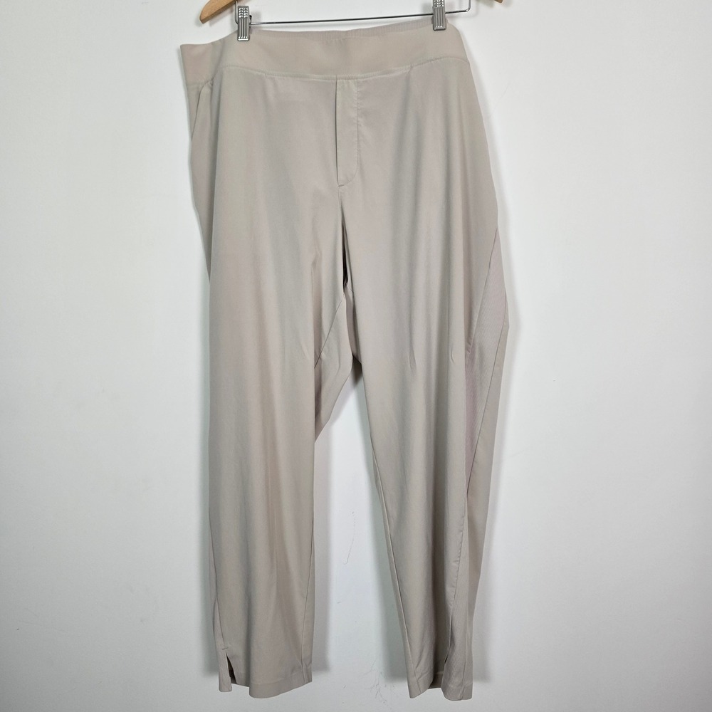Athleta Brooklyn Ankle Pant Womens 20 Beige Travel Jogger High Rise 198671-18